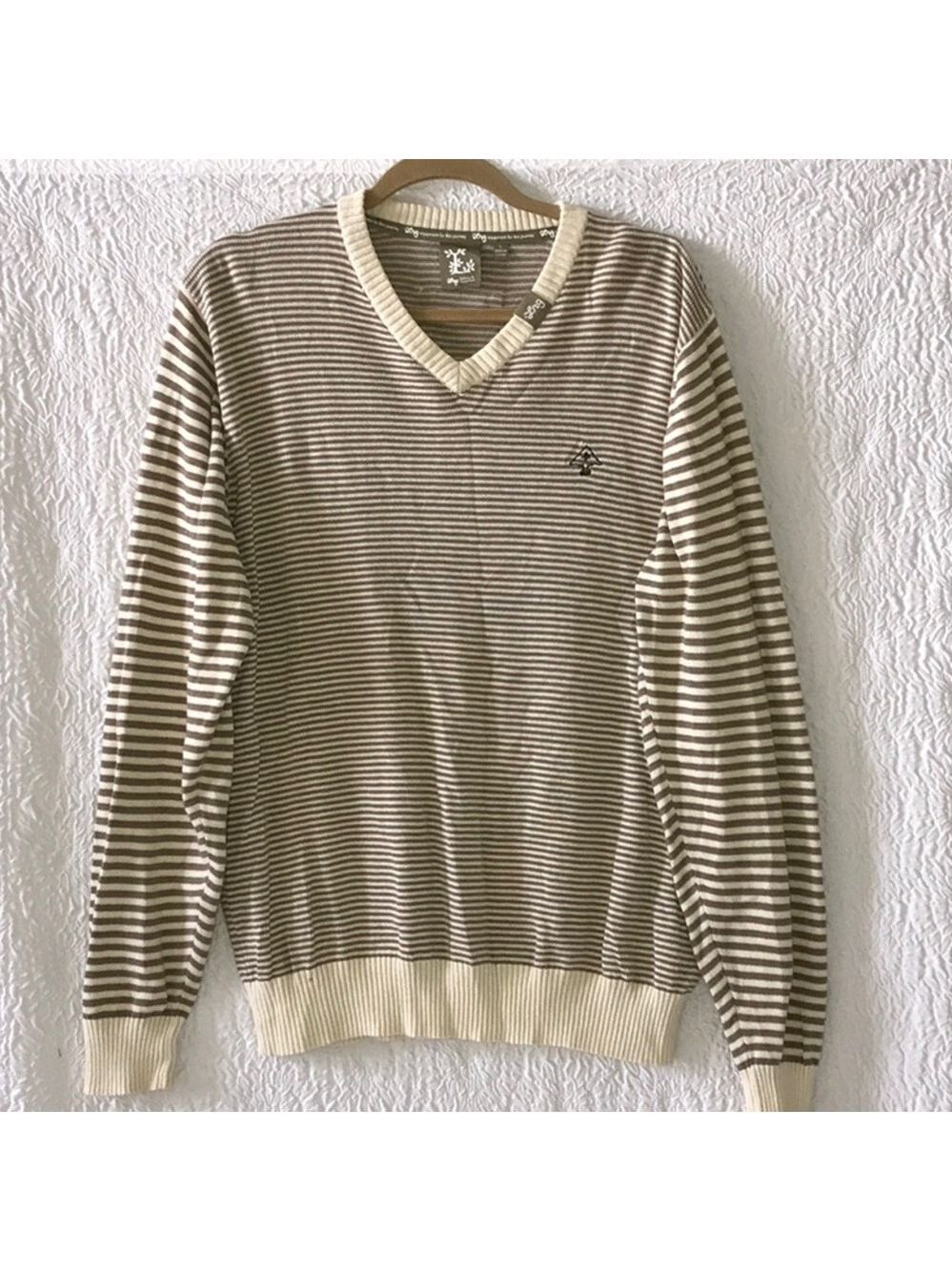 Lrg Clothing + Equipment Striped Tree V-Neck Sweater View 2